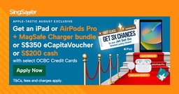 Free Apple iPad or AirPods Pro for NEW OCBC Credit Cardholders in Singapore 2023 featured image