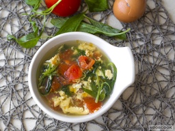 Spinach Tomato Egg Drop Soup featured image