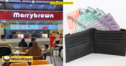 Honest M’sian Staff Banks In Cash To Woman Who Left Her Wallet At Marrybrown’s Genting Outlet featured image
