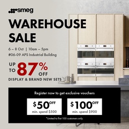 SMEG Warehouse Sale: Enjoy up to 87% off High-Quality Kitchen Appliances from 6 – 8 October 2023 featured image