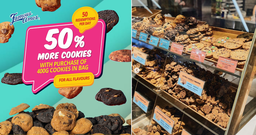 Famous Amos is giving 50% more cookies when you purchase 400g cookies in bag from 13 – 15 Oct 23 featured image