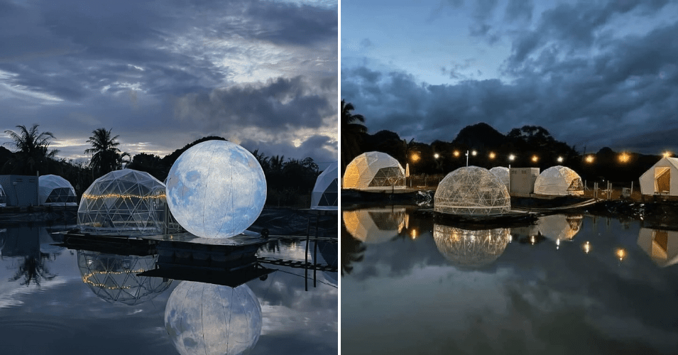 Spend a magical night in a waterfront glass dome at this fairytale-like moon-themed campsite with various on site activities like fishing, golf & more featured image