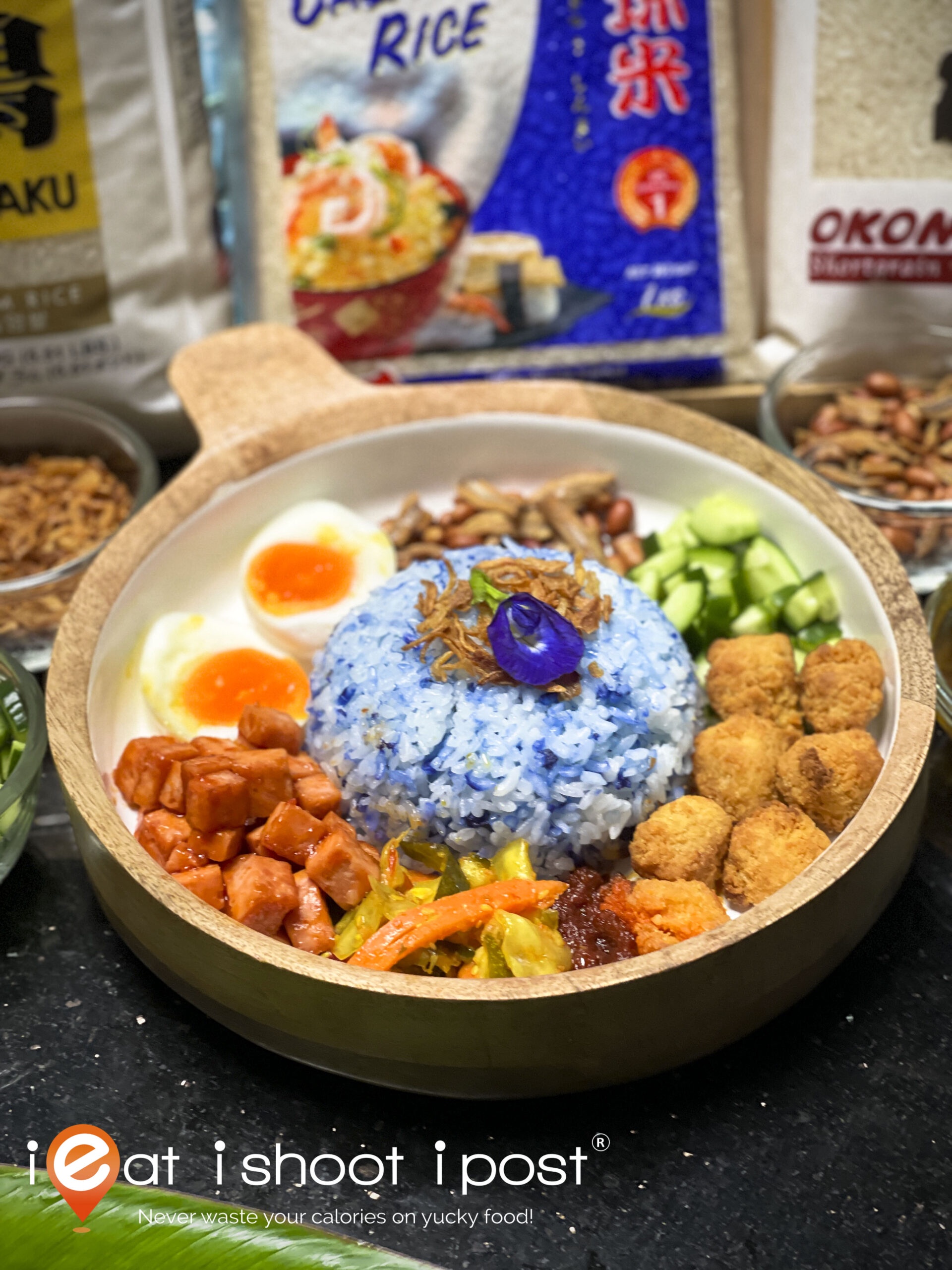Blue Pea Flower Nasi Lemak – with USA Calrose Rice featured image