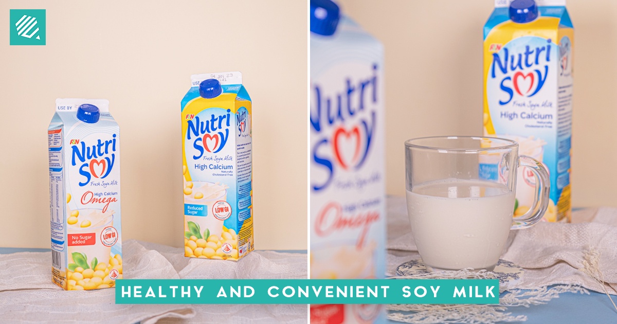 Enjoy A Cup Of Nutritious, Low Sugar Soy Milk With F&N NutriSoy featured image
