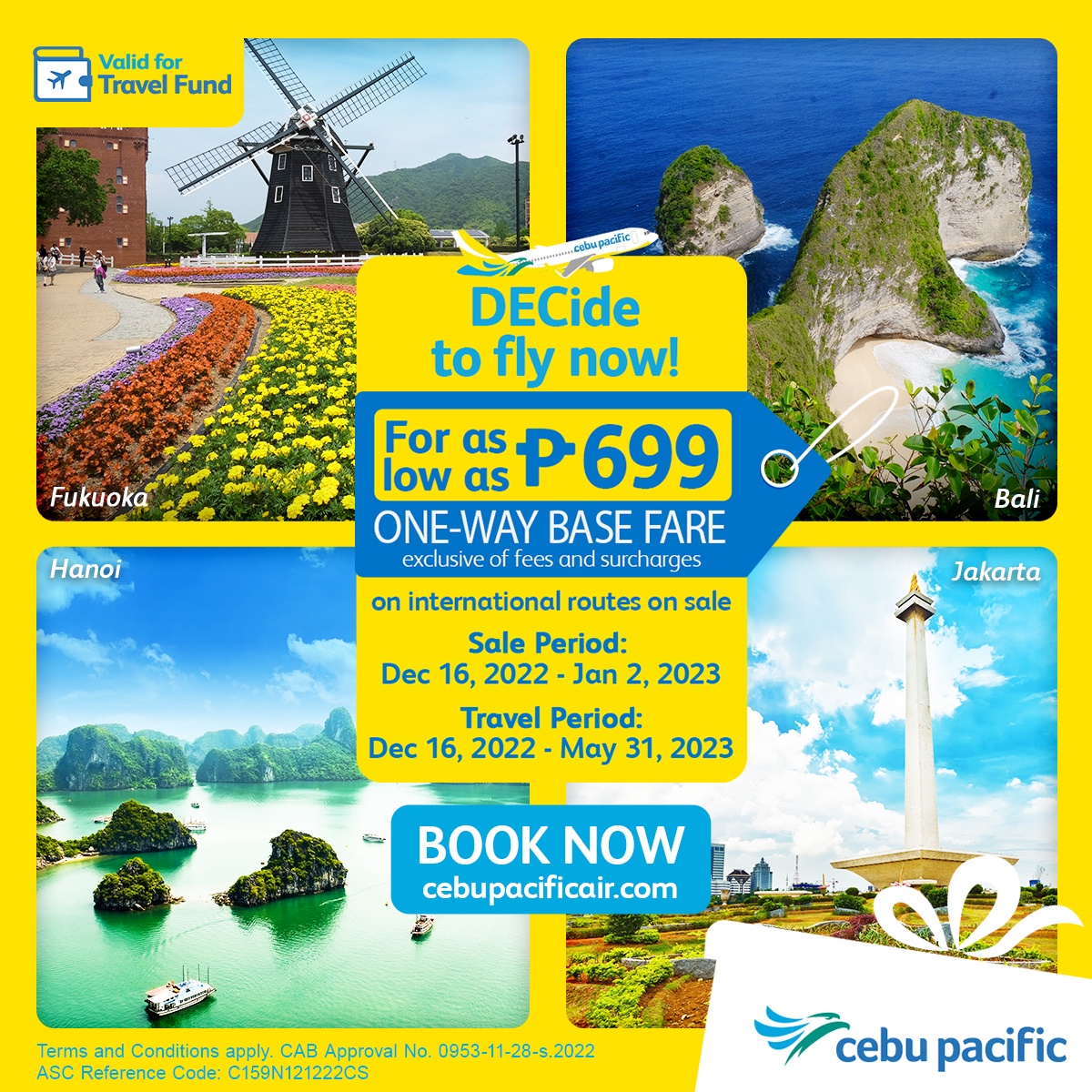 Fly international with Cebu Pacific for as low as PHP 699 featured image