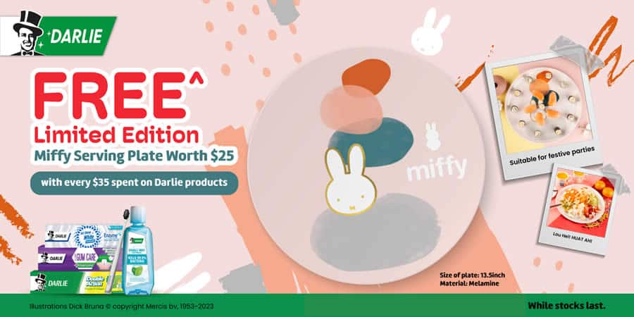 Darlie Promotion: FREE Miffy Cup with every purchase of Darlie Double Action Toothpaste Bundle featured image